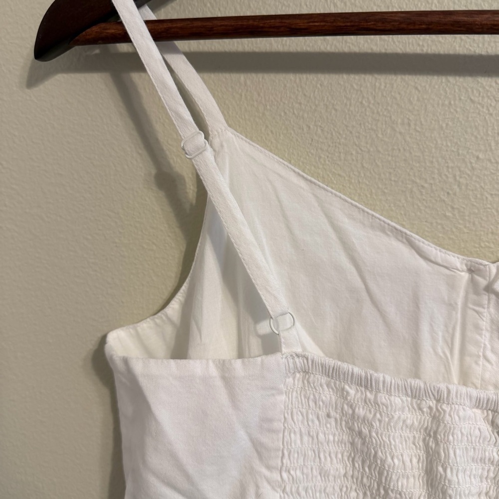 GAP White Eyelet Lace Mini Dress Cottagecore Boho Milkmaid XXL - Picture 5 of 10
